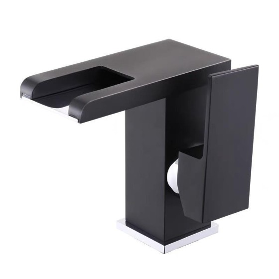 C404 chrome and black and gold+black light LED basin mixer  from china